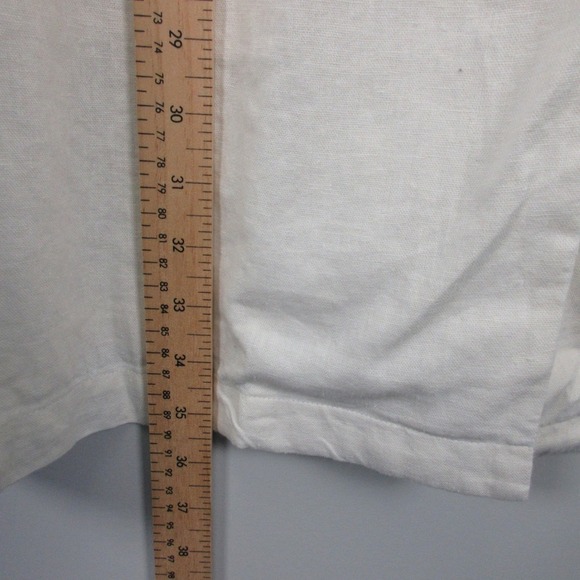 Old Navy Oversized Blazer Women XXL Ivory Linen Coastal Grandma Beach Casual 512 - Picture 11 of 12